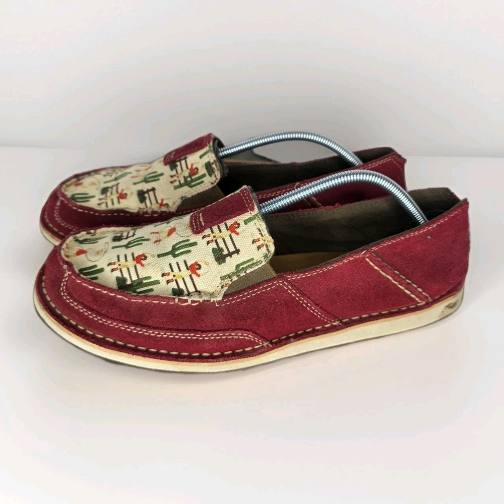 Ariat Cranberry Suede Vintage Cowgirl Cruiser Slip-on Women's Size 11B
